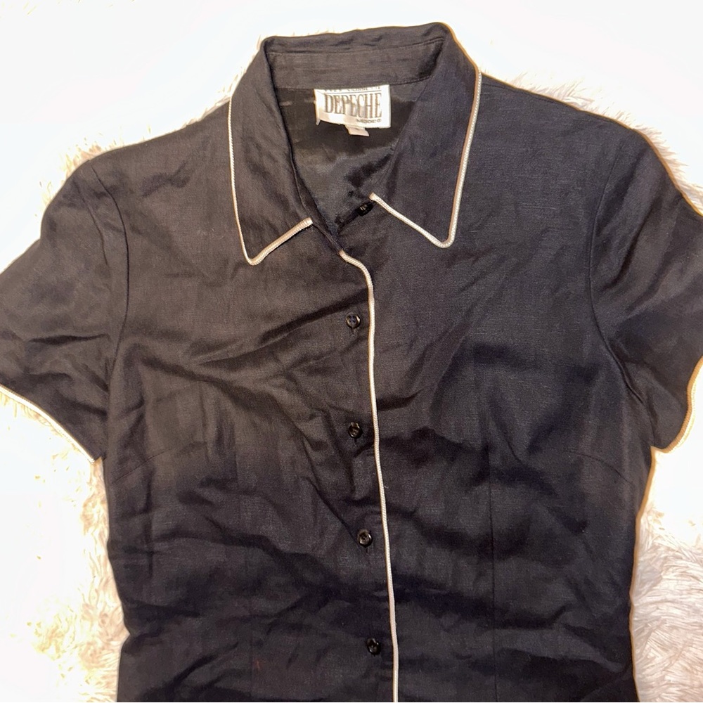 Vintage maxi button down dress - Picture 2 of 6